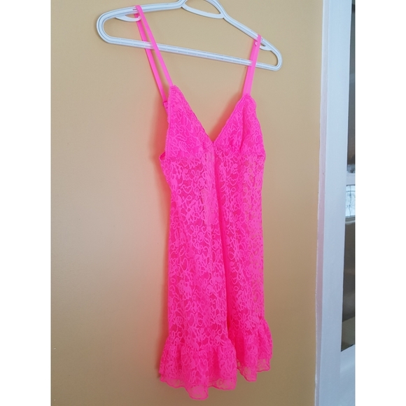 Forever 21 Lace Pink Chemise Lingerie - Picture 7 of 15